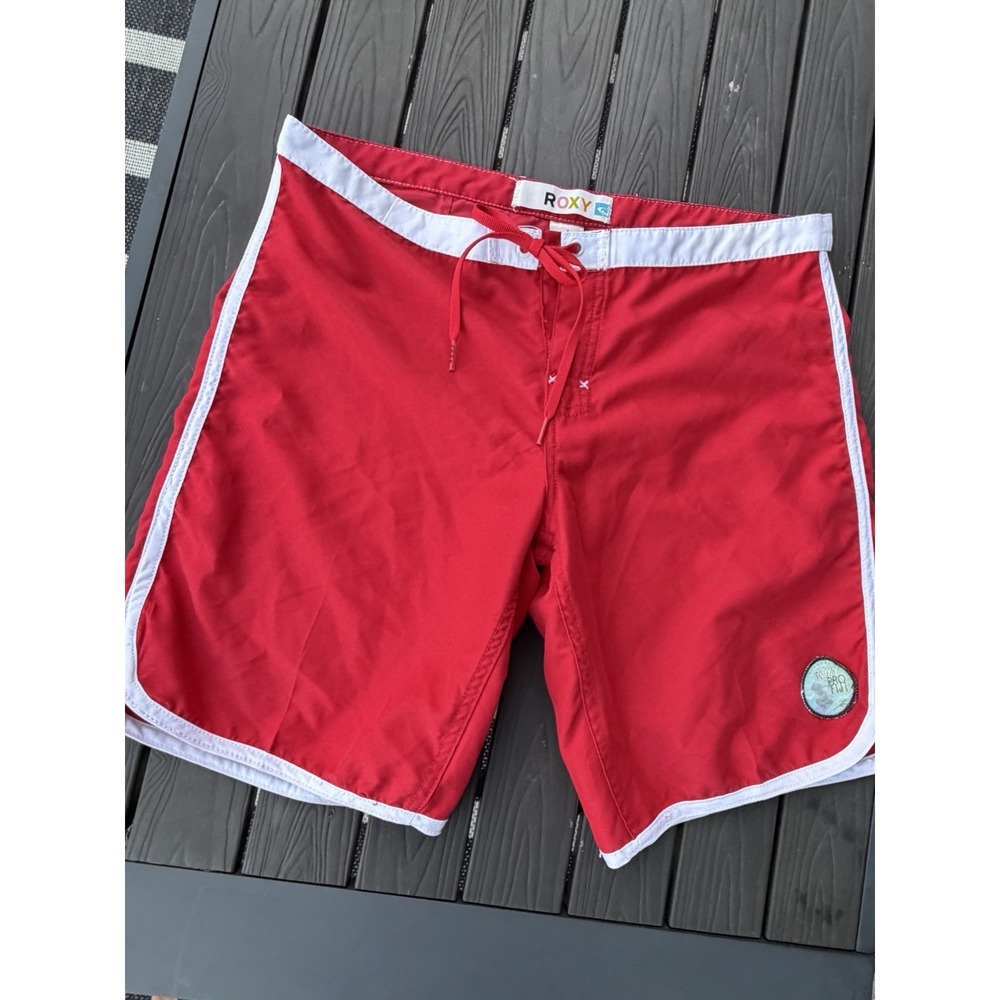 Roxy Women's Boy Shorts Red Boardshorts Size 7